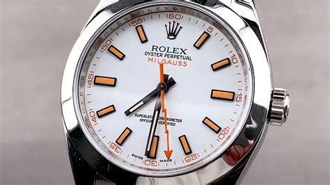 rolex milgauss watch evaluated by independent specialist|Rolex Milgauss white dial review.